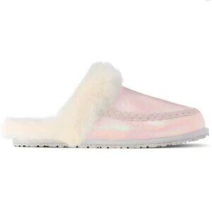 Manitobah Leather Sheepskin Shearling Slippers Size 7 *Brand New In Box, Never W